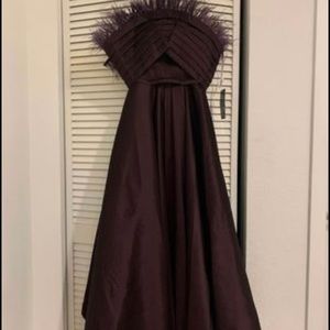 Purple burgundy dress